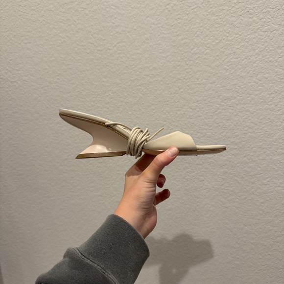 Song of Style from Revolve cream irregular heel sandals - Picture 9 of 11